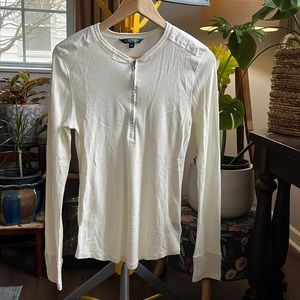 Ralph Lauren off white long sleeves top